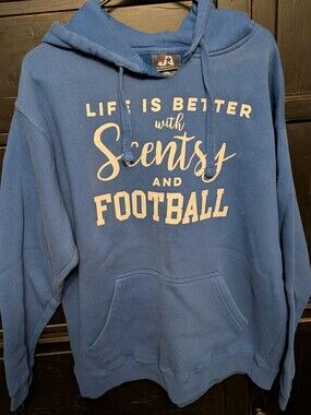 Blue Hooded Sweatshirt - Life Is Better with Scentsy and Football
